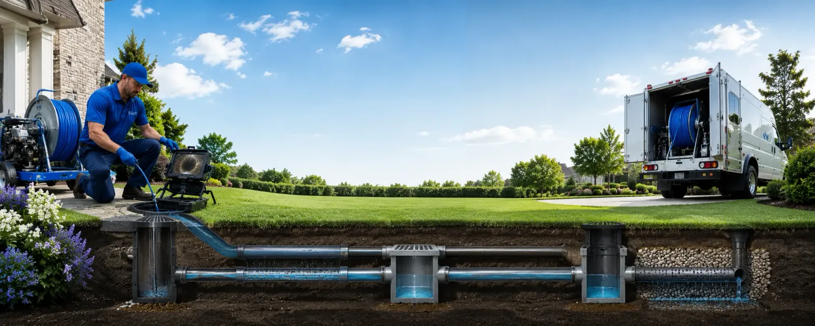 Outdoor drain cleaning information for Lyon, MS